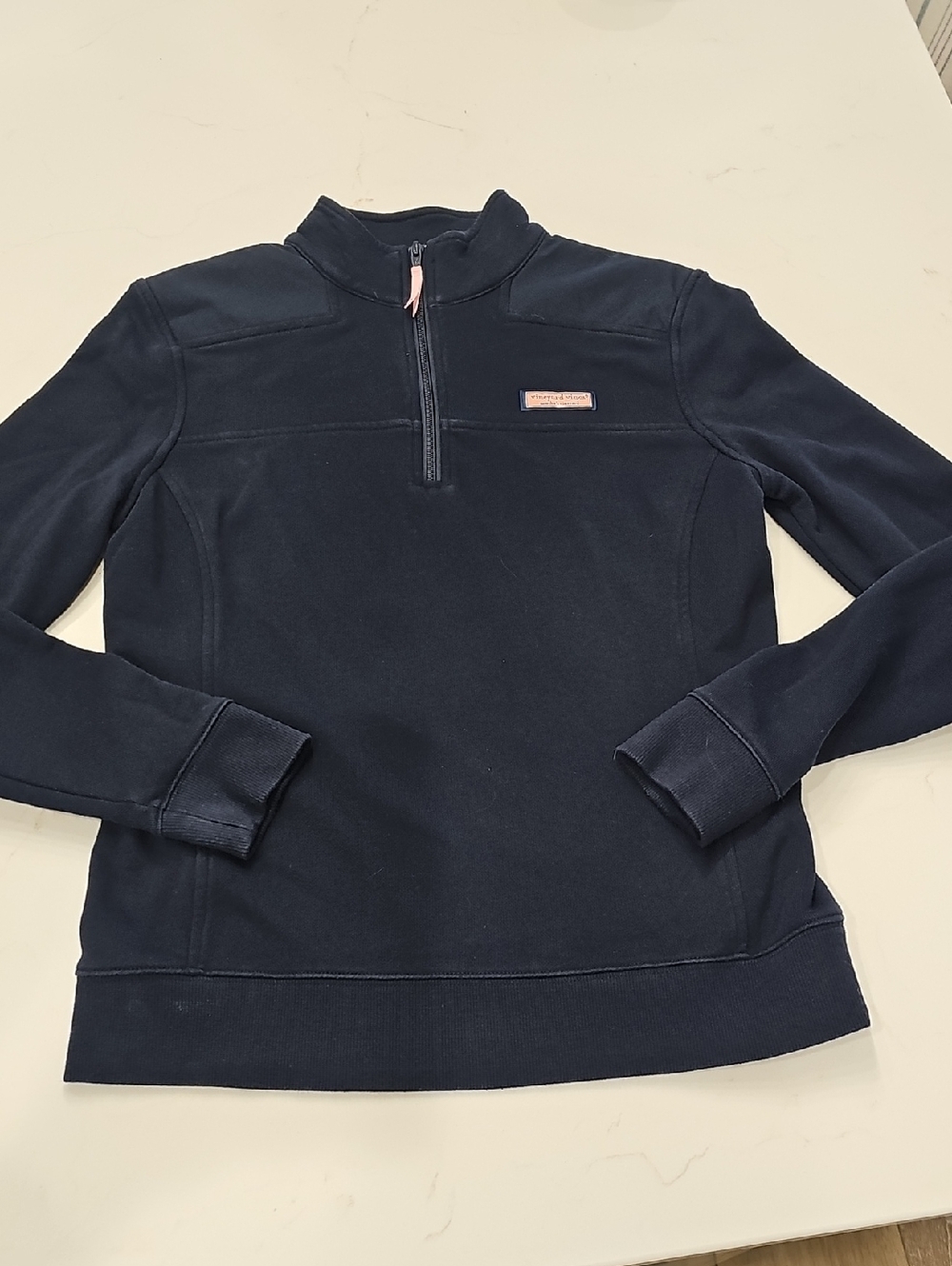 Vineyard Vines Navy Half-Zip Turtleneck Pullover